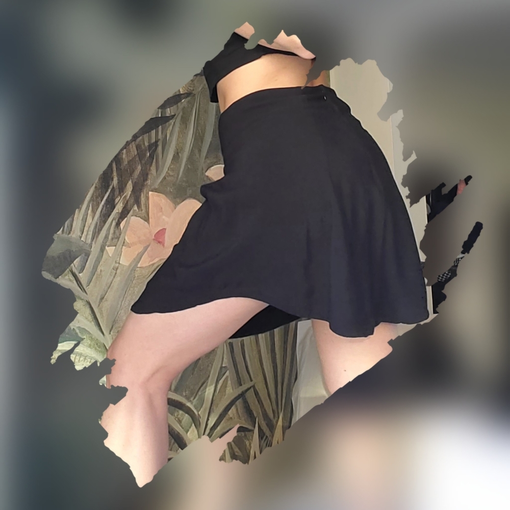 Reformation Skater Skirt - S Black